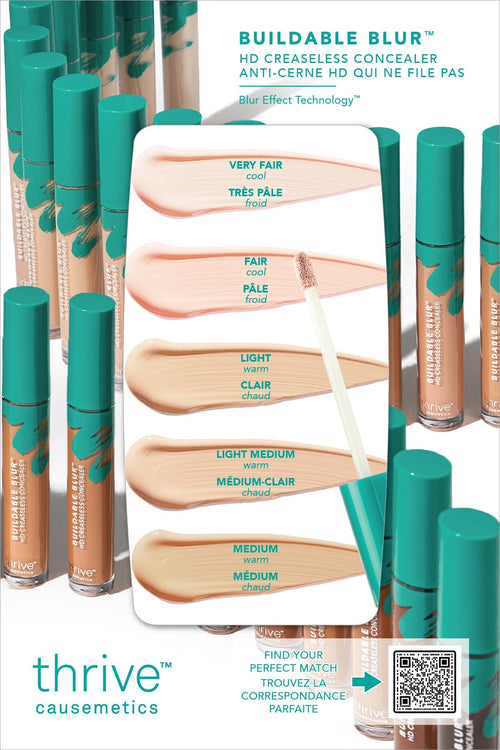 Buildable Blur™ Concealer Sample: Light to Medium Shades